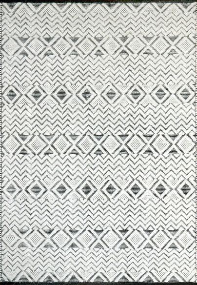 Dynamic Rugs CLEVELAND 7472-190 Ivory and Black